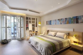自然个性小别墅设计案例现代卧室装修图片
