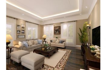 美式别墅设计图欣赏美式客厅装修图片