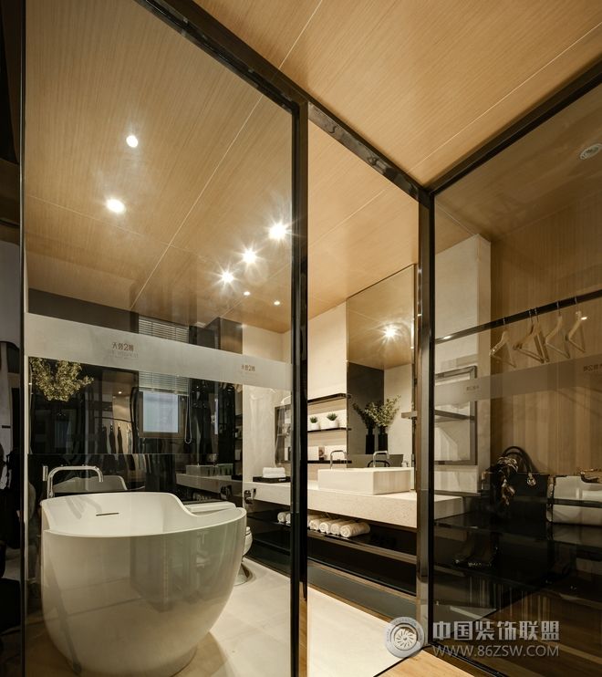 公寓卫浴间装修设计现代风格卫生间装修效果图