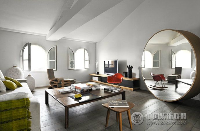现代公寓客厅设计案例现代风格客厅装修效果图