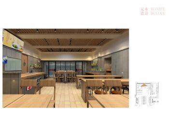 【西安】元本设计-潼关肉夹馍西安火车站店餐馆装修图片