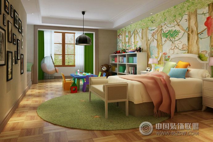 东南亚风儿童房设计东南亚风格卧室装修效果图