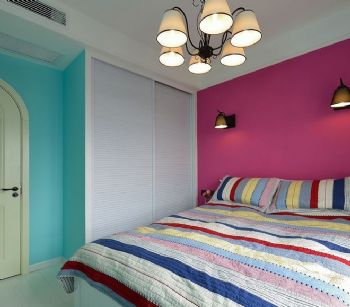 54平米精致公寓设计田园卧室装修图片