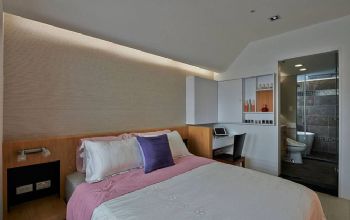 110平米现代小资之家现代卧室装修图片