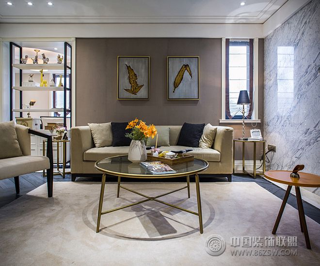 美式客厅装饰设计案例美式风格客厅装修效果图