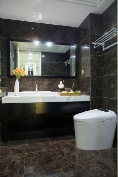 145平米美式摩登豪宅设计美式卫生间装修图片