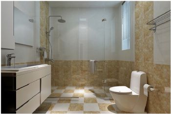 140平米现代简约三居设计图现代卫生间装修图片