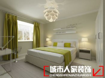 红光雅居-150㎡-简约风格现代简约卧室装修图片
