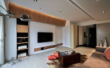 130平米自然舒适家居装修简约客厅装修图片