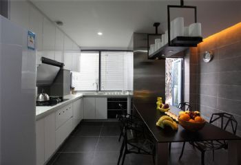 西安华清学府城131平现代风现代厨房装修图片