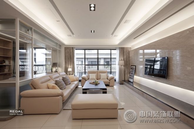 日式简约三居装修案例简约风格客厅装修效果图