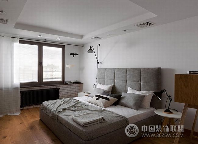 现代简约公寓设计案例简约风格卧室装修效果图