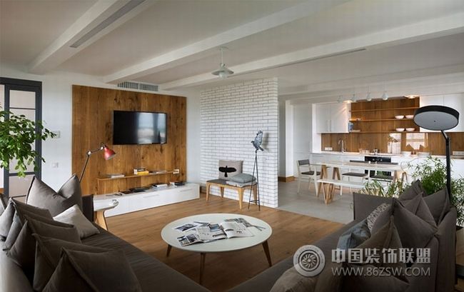 现代简约公寓设计案例简约风格客厅装修效果图