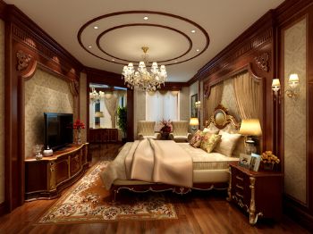 奥山博爵堡美式卧室装修图片
