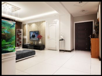 130平米现代中户型设计案例现代客厅装修图片