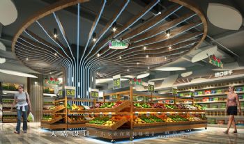 成都超市装修客户可参考的精品超市设计效果图商场装修图片
