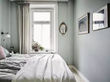 兰州装修实景案例60㎡小户型装修 纯正北欧风欧式卧室装修图片