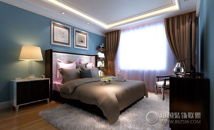 现代三居设计图现代风格卧室装修效果图