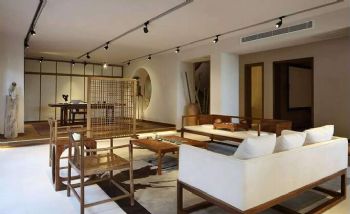 中式禅意别墅设计案例欣赏中式客厅装修图片