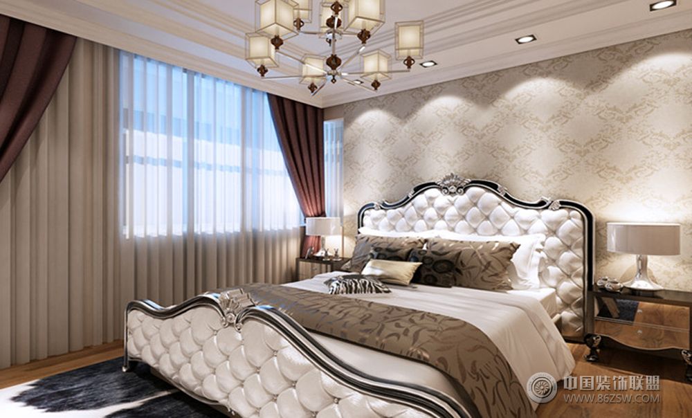 现代欧式设计案例欧式风格卧室装修效果图