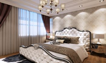 112平米现代欧式设计案例欧式卧室装修图片