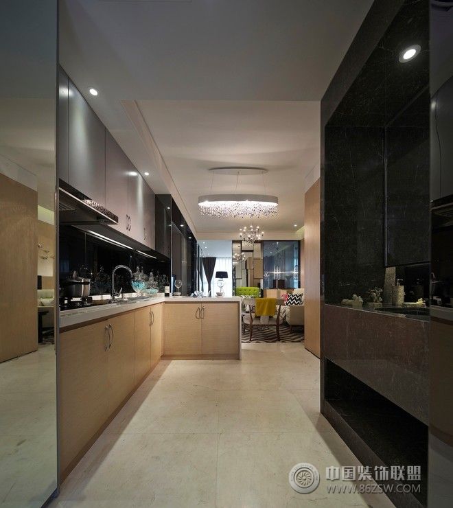 时尚单身公寓设计欣赏现代风格厨房装修效果图