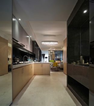 49㎡现代时尚单身公寓设计欣赏现代厨房装修图片