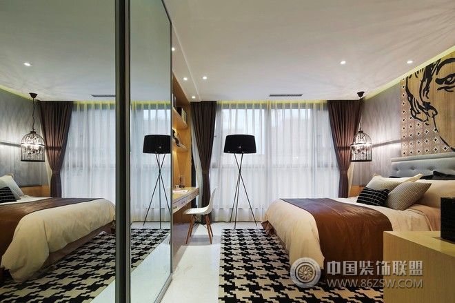 时尚单身公寓设计欣赏现代风格卧室装修效果图