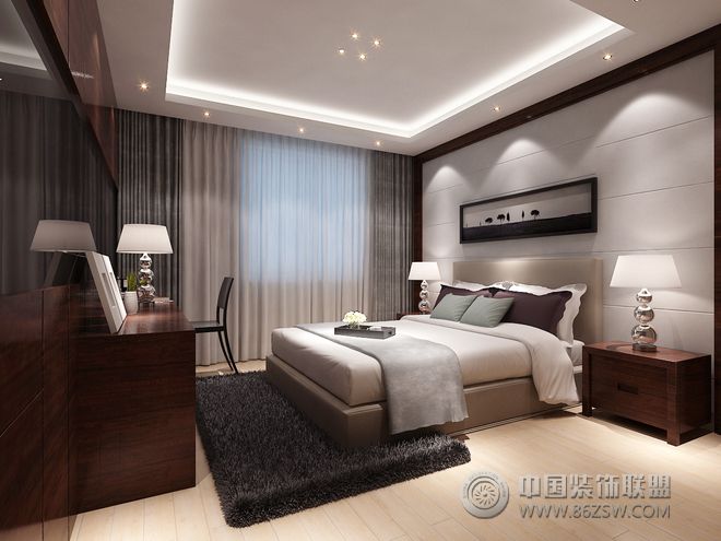 中式简约风格设计案例中式风格卧室装修效果图