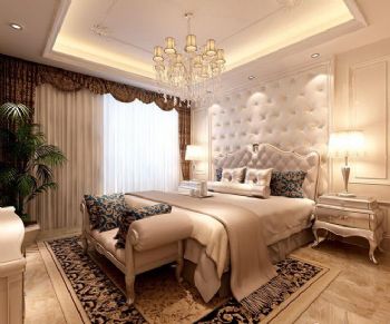 法式新古典奢华大户型设计古典卧室装修图片