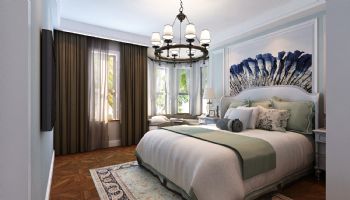 盛世名筑130平米现代美式风格美式卧室装修图片