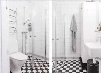 清新北欧风格公寓装修案例简约卫生间装修图片