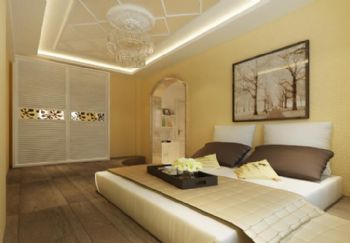蔚蓝国际3现代卧室装修图片