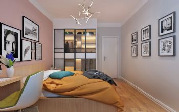 简洁大方现代两居室 清新别致的美家现代卧室装修图片