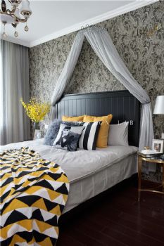 现代美式魅力色彩家居欣赏美式卧室装修图片