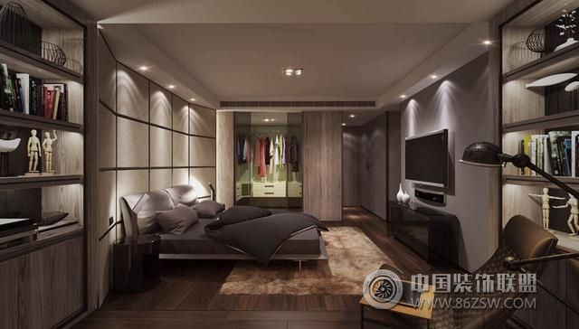 极简主义高层公寓设计简约风格卧室装修效果图