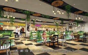 彭州购物中心大润发超市牡丹广场店设计效果图商场装修图片