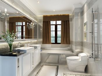 法式新古典样板房设计案例古典卫生间装修图片