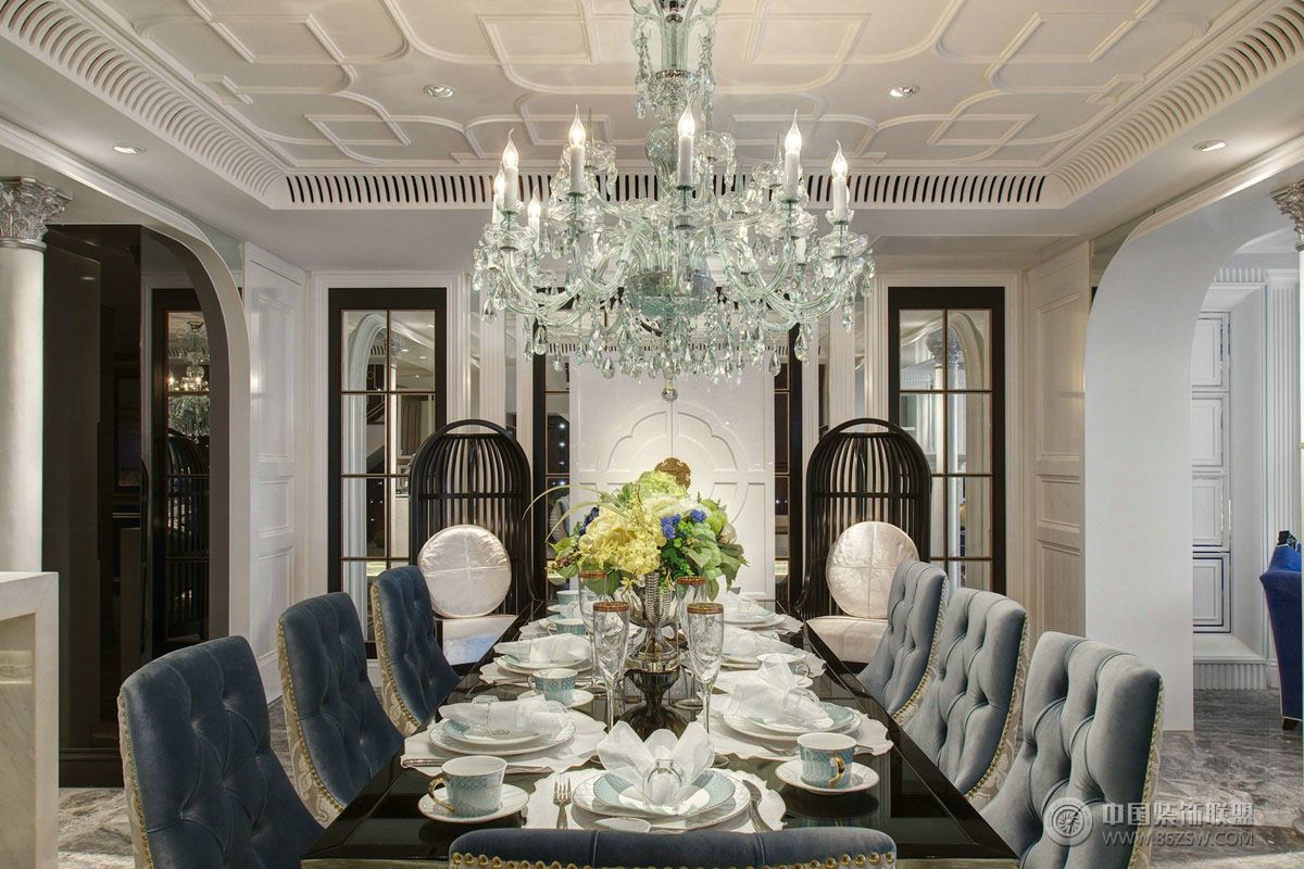 欧式古典别墅设计欣赏古典风格餐厅装修效果图