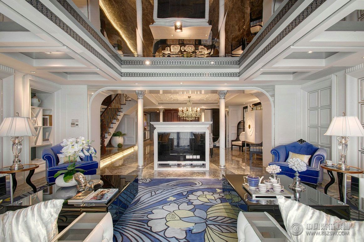 欧式古典别墅设计欣赏古典风格客厅装修效果图