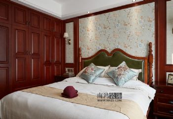 东海闲湖城•卧龙湾美式卧室装修图片