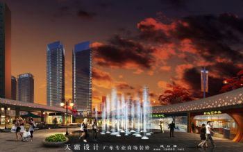 长沙及广州城市综合体装修设计效果图商场装修图片