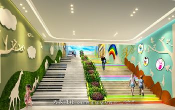 时尚城市综合体装修效果图引来众多目光：哈尔滨彩虹城购物乐园商场装修图片
