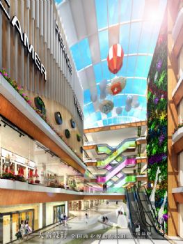 城市综合体设计效果图高清大图之彩虹城购物乐园商场装修图片