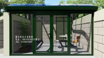 D6512上海门窗阳光房设计效果图欧式风格客厅
