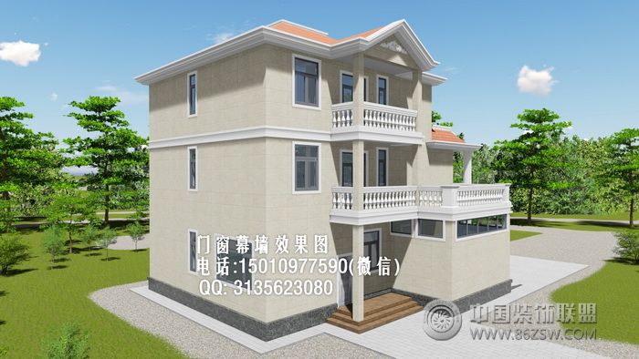 D6512上海门窗阳光房设计效果图