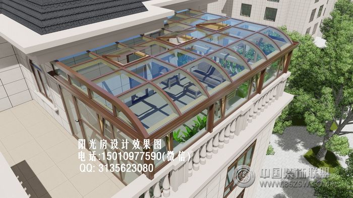 玻璃雨棚葡萄架设计效果图
