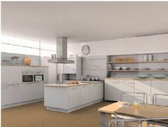 最新家居整体厨房效果图1现代厨房装修图片