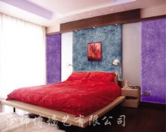 涂师傅墙艺漆  装饰效果展示现代卧室装修图片