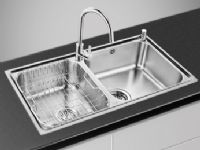 水槽83460厨房洗菜盆 304不锈钢水槽加厚双槽套餐
